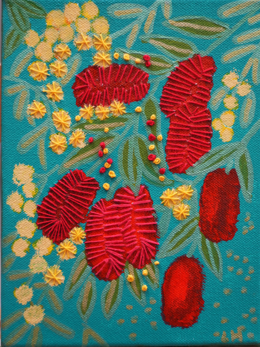 Lisa Hine Bottlebrush and wattle