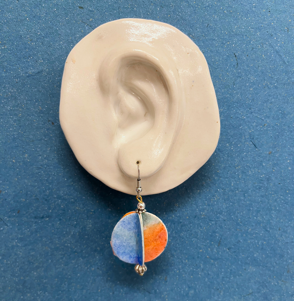 Fidget Recycled Paper Earrings