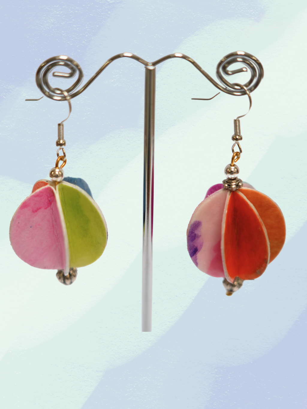 Fidget Recycled Paper Earrings