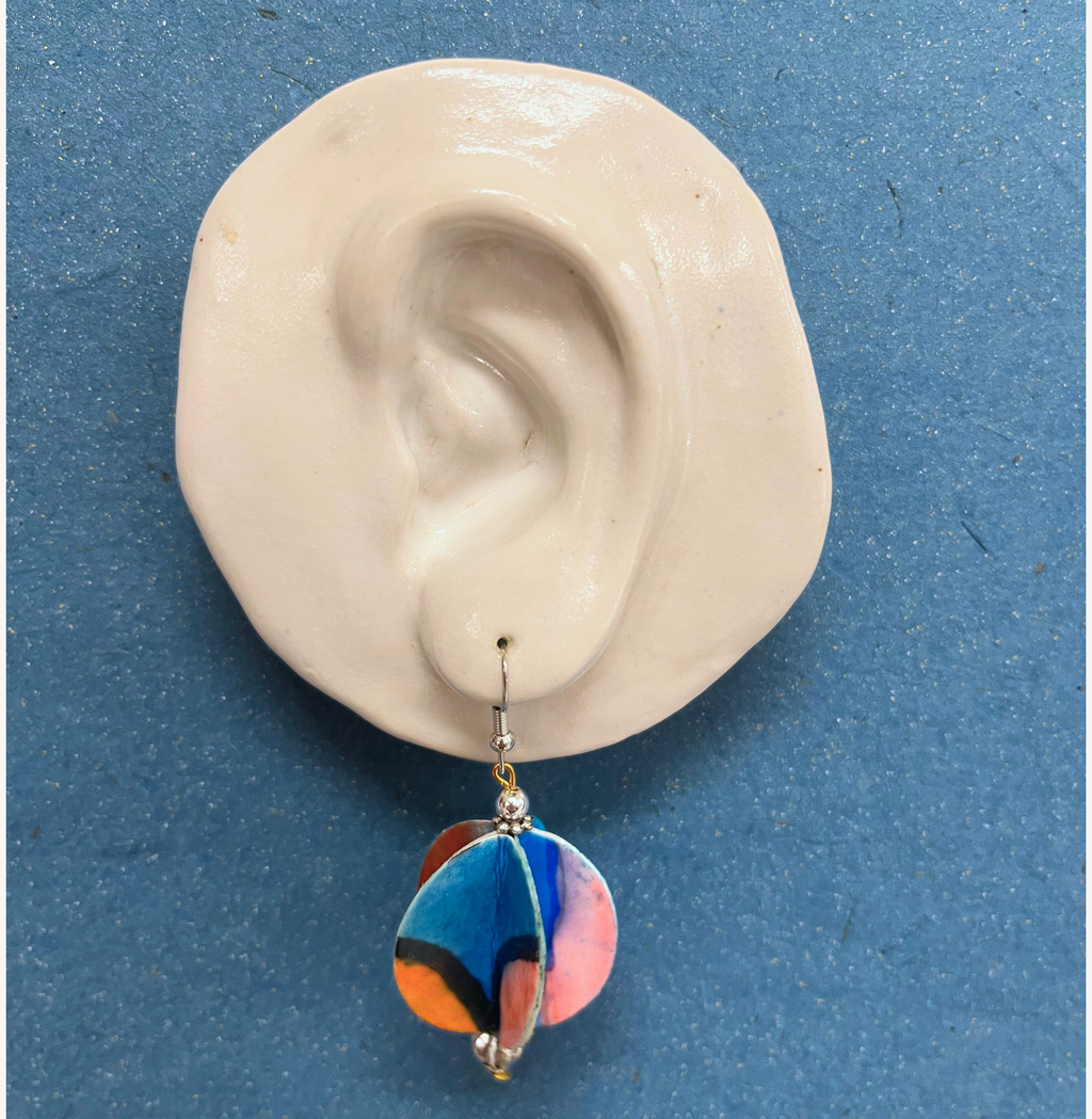 Fidget Recycled Paper Earrings