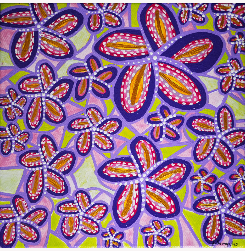 Stained Glass Kaleidoscope Painting by Ashlea Sergakis