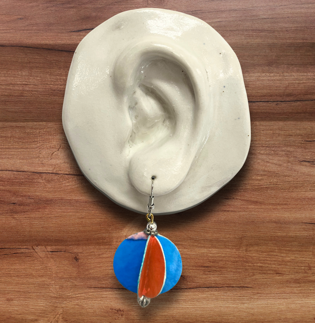 Fidget Recycled Paper Earrings
